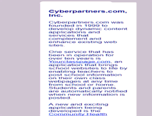 Tablet Screenshot of cyberpartners.com